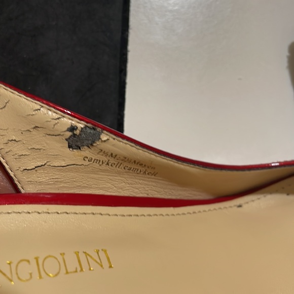 Red sling back pumps - Picture 10 of 10